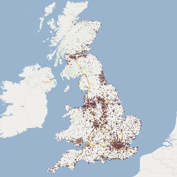 What does the UK's spread of Fish & Chips shops tell us?