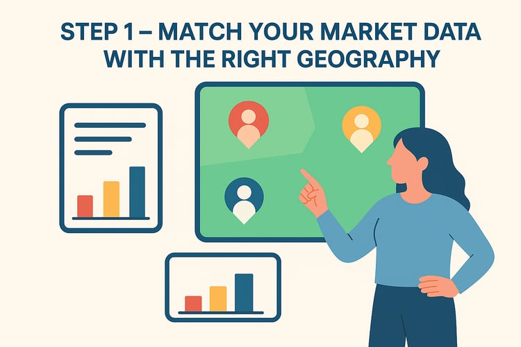 Step 1 – Match your market data with the right geography