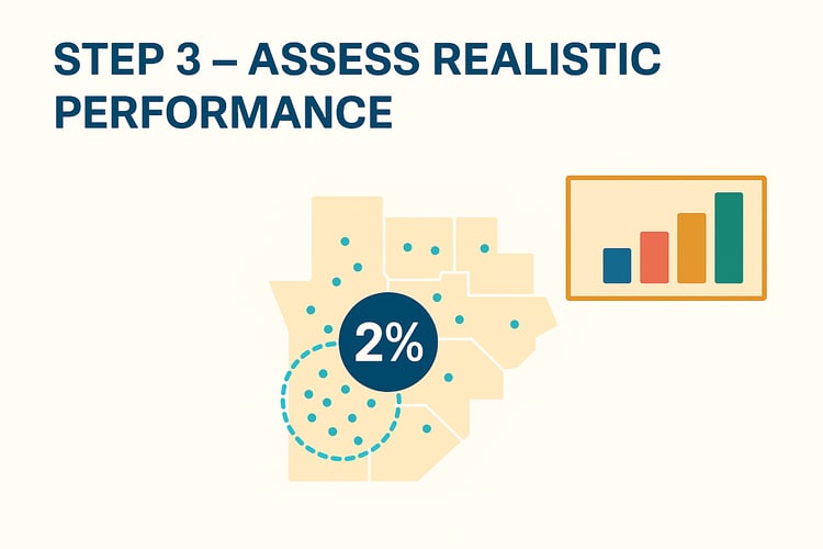 Step 3 – Assess realistic performance