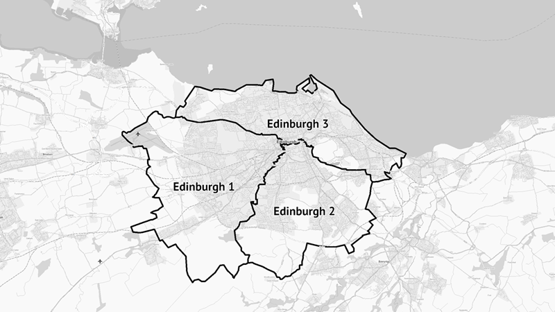 Territories pre-planned in Edinburgh.