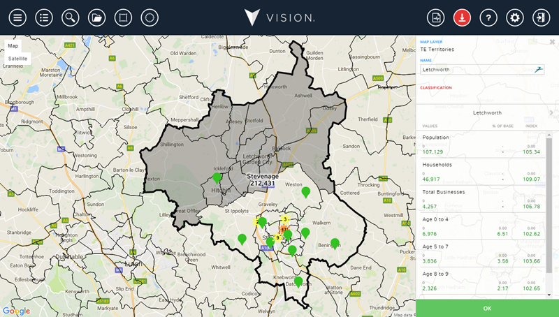 Map showing a new territory being created.